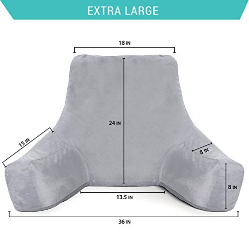 Milliard Reading Pillow Replacement Cover - Washable And Cozy (Pillow Not Included) (24 Inch) #TOP1