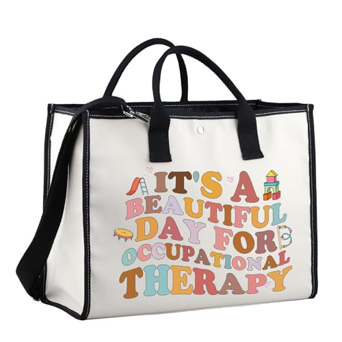XYANFA Occupational Therapy Tote Bag Occupational Therapist Gift Mental Health Gift OT COTA Tote Bag3