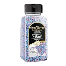 GranAroma Cotton Candy Crunch, Dessert Topping, Ice Cream & Cupcakes 12.6 Ounce