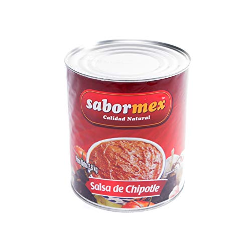 SABORMEX Salsa Mexicana Chipotle 2,8 kg Con chile Chipotle Ahumado Salsa Picante para Comida Mexicana