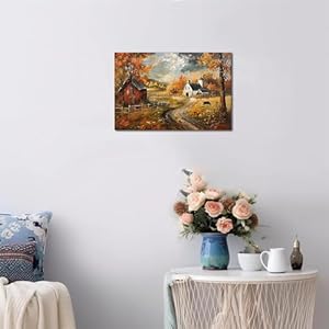 Anruoxinaturewallartvintagefarmhousewallartfallfarmpictureswalldecorforlivingroomfallartworkforbedroomfallwallartforhomedecorframedreadytohang12x18inches Urban Country Home Decor Anruoxi nature wall art vintage farmhouse wall art fall farm pictures wall decor for living room fall artwork for bedroom fall wall art for home decor framed ready to hang 12×18 inches urban country home decor