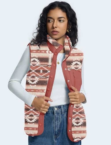 Kistore Weste Damen Ultraleicht Damen Herbst Winter Warm Outdoor Weste mit Stehkragen Eingrifftaschen Reißverschluss(Nationalität，S