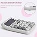 Mr. Pen- Mechanical Switch Calculator, 12 Digits, Large LCD Display, Gray Calculator Big Buttons