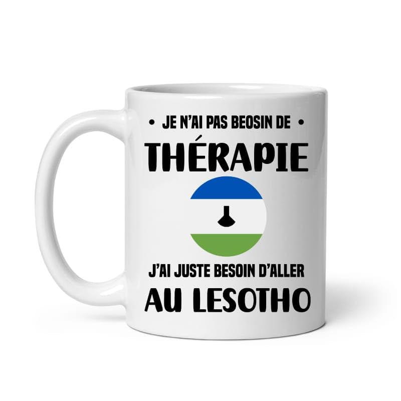MugSmile Mug Lesotho thérapie vacances départ voyage Tasse Lesotho