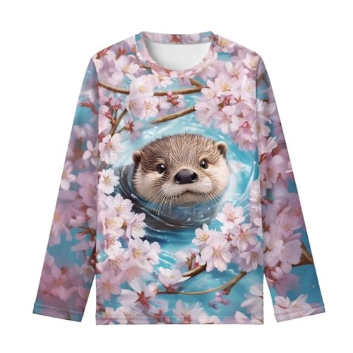 Girls' Tees Cute Kids Clothes for Girls Long Sleeve Pullover Shirts Fall Tops Tees 3-16 Years