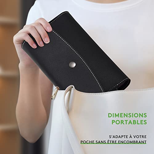 Pilulier Semainier Français 7 Jours 4 Fois Matin Midi Soir Nuit avec PU Sac 28 Compartiments Multicolores Pilulier Semainier Français – vue 6