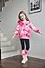 Arshiner Teen Girls Fashion Pink Tie Dye Clothes Set Long Sleeve Tops and Print Legging Pants Little Girl Cute Outfits 5-6T