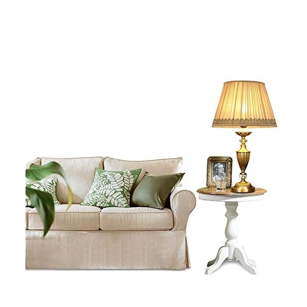 Modern Dimmable H65 Copper Interior Table Lamp Elegant Bedroom Bedside 2 Packs Table Lamp Villa Living Room Study Crystal Decorative Table Lamp for E27 Light Source Decor - Image 5