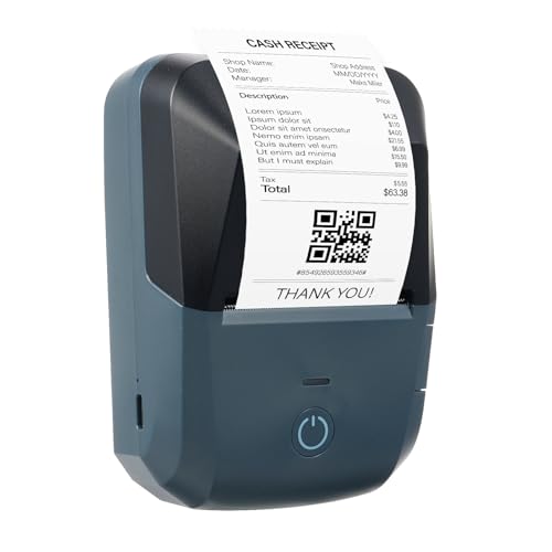 Image of Mini Portable Thermal Receipt Printer 203dpi HighSpeed Wireless BT USB Connection for Small Business Restaurant