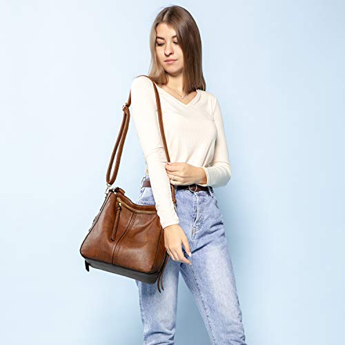 Purses For Women Handbags Ladies Hobo Bag Bucket Purse Medium Designer Faux Leather #TOP1