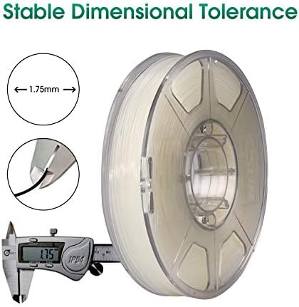 eSUN Nylon Filament 1.75mm, 3D Printer Filament PA, Dimensional Accuracy +/- 0.05mm, 1KG Spool (2.2 LBS) 3D Printing Filament for 3D Printers, Natural