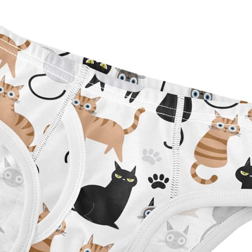 Wusikd Cute Cats Boys' Underwear Cotton Boys Briefs Soft Toddler Underwear 8Y4