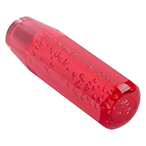 Akozon Car Manual Shift Knob, Gear Shift Knob 15Cm Red Car Universal Acrylic Shift Stick Knob Crystal Transparent Bubble Gear Shifter Head #TOP4