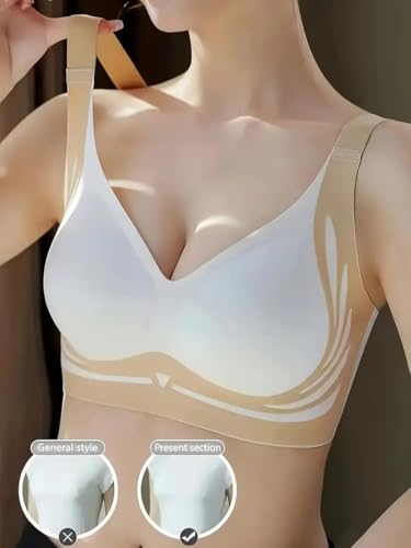 Image of Jalodari Women's Seamless Sports Bra | Padded Full Coverage | Medium Support Activewear Bra for Yoga, Gym