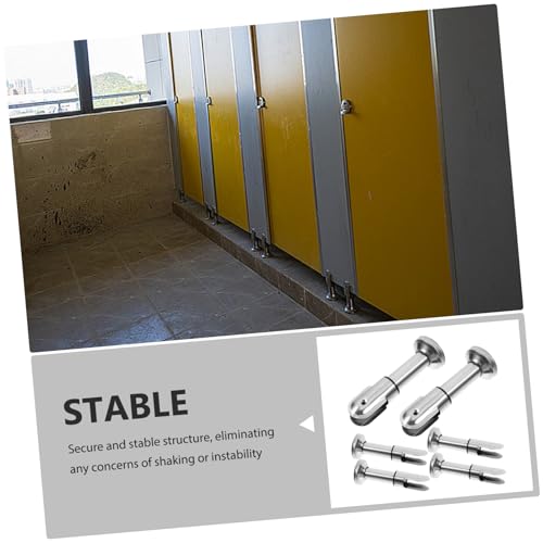 Support de cloison pour toilettes idéal pour fixer les séparations de WC - 6