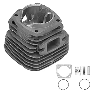 Zylinder Kit 45.2mm, Zylinder Dichtung Kolbenringe Pin Clips Ersatz, Universal 5800 58cc Benzin Kettensäge Teile - Hochwertiges Aluminium Eisen, Lange Lebensdauer, Einfacher Einb