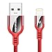 Produktbild UNBREAKcable iPhone Ladekabel, Upgrade Lightning Kabel [ Apple MFi Zertifiziert ] Power Delivery schneller & langlebiger Kabel für iPhone SE 2020/11 pro/11/XS/X/XR/8 Plus/iPad Pro/Airpods Pro(2M Rot)