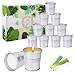 12er-Pack Citronella kerze outdoor f&uuml;r den Au&szlig;enbereich, Duftkerzen, Duftkerzen geschenkset, geeignet f&uuml;r Balkon, Terrasse, Geburtstage, Feiertage, Hochzeiten, Bis zu 240 Stunden