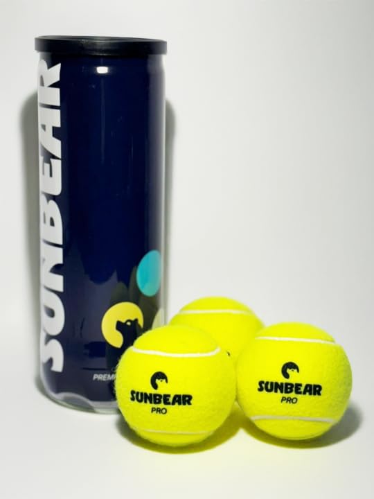 Sunbear Padel Balls – Pro Edition 3 Pack | Tournament Quality Pressurised Balls for Padel Tennis – Fast & Lively Bounce, Durable Felt, Long-Lasting Performance