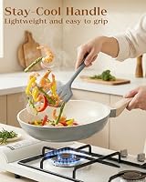FDN 16Pcs Titanium Pots and Pans Set,Toxic-Free Cookware Set, Dishwasher & Oven Safe, Induction Compatible with Bakelite Wood Grain Handle, Compact and Durable — image 7