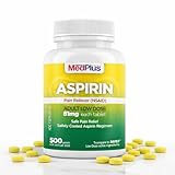 MedPlus Low Dose Aspirin 81 mg - 500 Tablets | Enteric Coated | Pain Reliever for Minor Aches and...