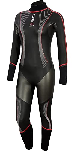 Traje de Neopreno Huub Junior Alpha Atom - Negro Rojo - Capas térmicas de Calor cálido - Unisex