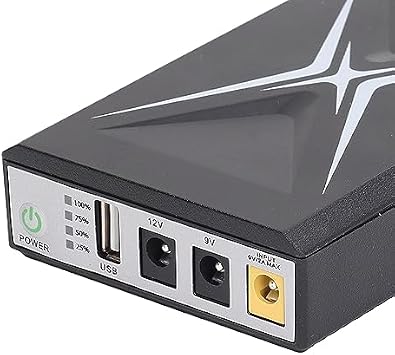 Mini UPS Battery Backup 10400mAh Uninterruptible Power Supply, Compact for Router, Backup Power for Security Camera