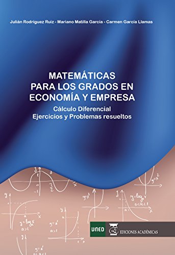 Matemáticas para los grados de economía y empresa: Calculo diferencial. Ejercicios y problemas resue