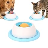 Schleckball Hund Katze, Lick Bowl Leckball für Hunde, Leckspielzeug Lick Sphere, Schleckkugel Schleck Ball Hund, Leckkugel Slow Feeder Dog Toys (Blau)