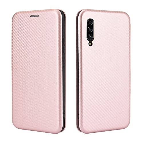 Étui carbone Samsung A90 5G rose luxe protection hybride antichoc premium