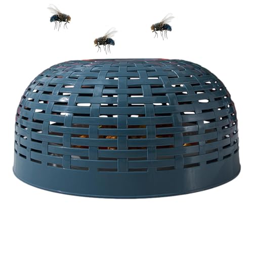 Protector contra moscas para alimentos - Mosca de fruta redonda cubierta de alimentos antirozaduras - frutas lavado colador recipiente para uvas para el hogar restaurante