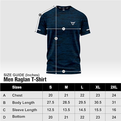 TORO ACTIVA Paquete de 3 camisetas de manga corta para hombre, ajuste atlético, secado rápido, absorben la humedad, estilo deportivo, Pack de 3 Azul Negro Granate, L