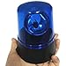 anso Rotating Blue LED Police Car Beacon Disco Party DJ Lamp DIY Red Alert Light (Blue)