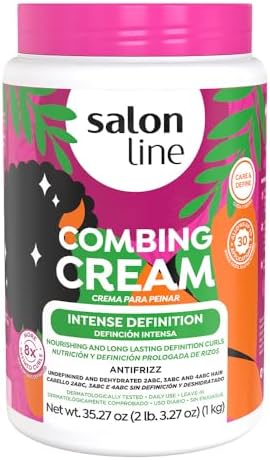 Salon Line, Hair Cream, Leave-In, Curl, Intense Definition Styling Cream, Wavy 35.27 Oz