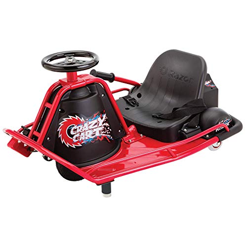 Razor Crazy Cart Electric 360 Spinning Drifting Kids Ride On Outdoor Go Cart