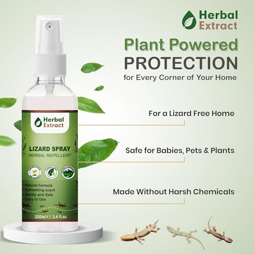 Image of Lizard Repellent Spray for Home | 100% Natural, Herbal, Irritant-Free, Chemical-Free | Baby, Plant & Pet Safe | Pack of 2 | 200ml