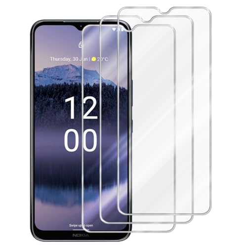 Cadorabo 3x Lámina protectora compatible con Nokia G11 Plus en TRANSPARENCIA ELEVADA - 3x Vidrio protector de pantalla templado (Tempered) en dureza 9H con compatibilidad táctil 3D