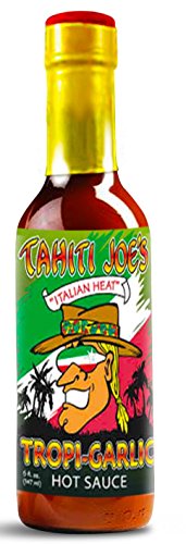 Tahiti Joe’s “Italian Heat” Tropi-Garlic Hot Sauce | Made With Garlic Habanero And Jalapeno Peppers Clam Juice Tomato Juice Honey And Other Spices (5Oz) #TOP1