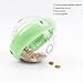 JOROBURO Dog Feeder Toy, Durable Flying Saucer Shaped Design Slow Eating Interactive Feeding Puzzle Toys, Pet Food Dispensing Puzzle Toy Feeding Dispenser for Dogs Cats (UFO-Lime Green)
