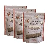 Jerky Strips Beef Recipe Dog Treats - Pack of 3 (6 oz) Bags