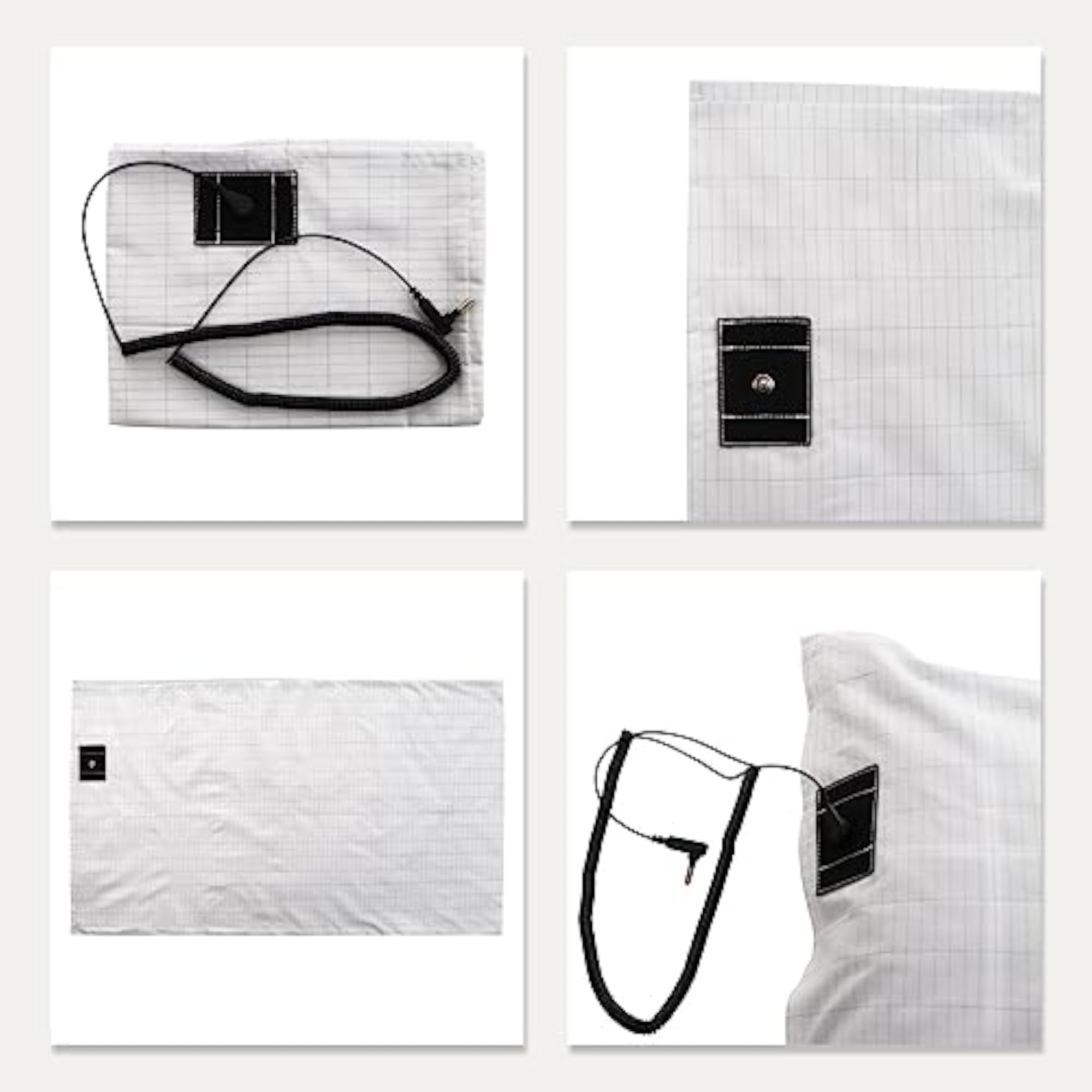 Grounding Pillowcase with Grounding Cord