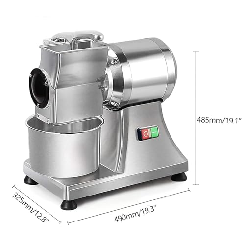 Rallador eléctrico comercial de queso 550W acero inoxidable miniatura 6