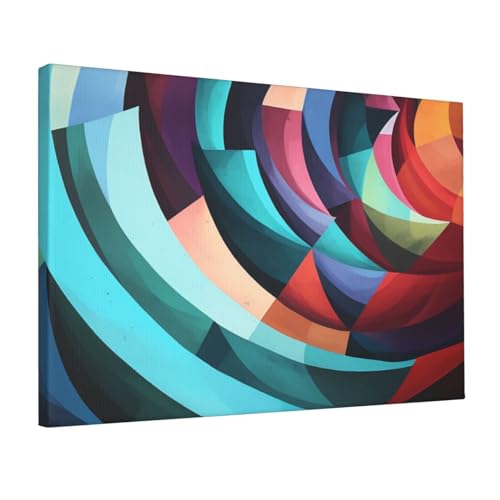 Toile monde coloré OUSIKA pour réveiller un mur blanc sans travaux