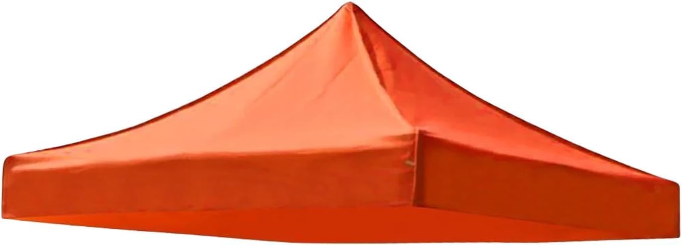 Waterproof Replacement Gazebo Canopy Top, Durable 420d Oxford Cloth Cover for Outdoor Garden Gazebos, Easy Install Top Cover Only Orange