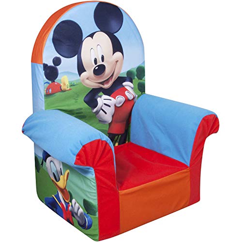 Marshmallow Furniture, Children's Foam High Back Chair, Disney Mickey Mouse Clubhouse, by Spin Master