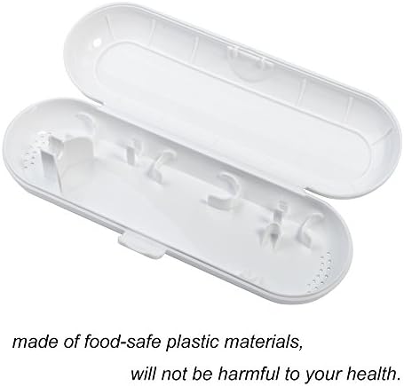 Nincha Portable Replacement Plastic Electric Toothbrush Travel Case for Oral-B Pro Series White