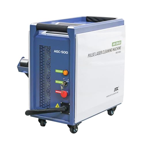 Handheld Air-Cooled Cleaning Machine 500W Pulse Cleaner 8 Cleaning Modes Cleaning for Rust Removal Wood/Metal/Paint Stripping Laser Class 2