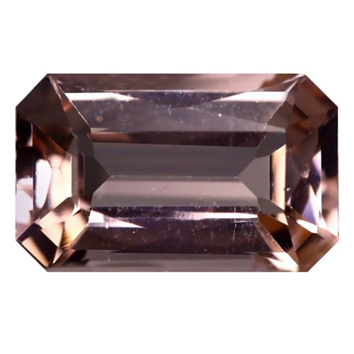 Morganite rose naturelle octogonale 2 ct, la pierre idéale pour un cadeau