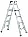 Louisville Ladder L-2095-13 Type IA 300-Pound Aluminum Multipurpose Ladder, 13-Feet