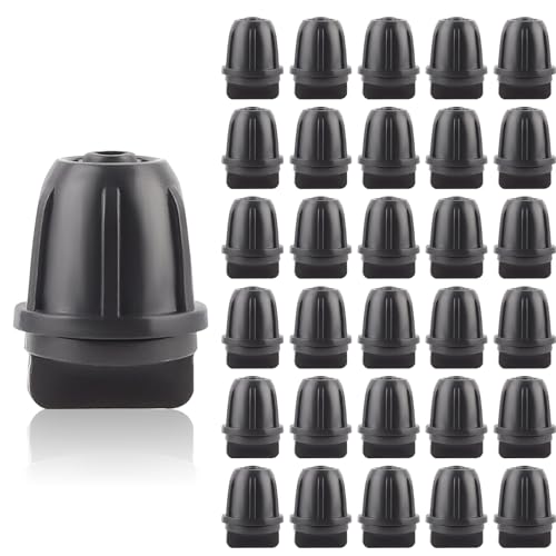 Kalolary 30P Tapones de extremo de 1/4 de pulgada para tubería de riego de 6 mm - Conectores para sistemas de riego por goteo, jardín y césped